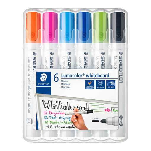 Picture of ST WHITEBOARD MARKER BULLET PACK X6